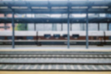 Tren istasyonu bulanık arkaplanı