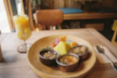 soyut bulanık restoran ve kahvaltı