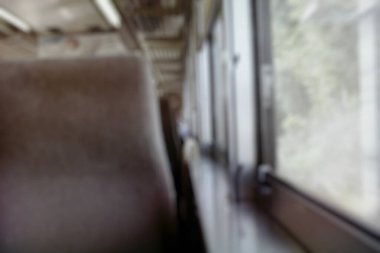 Demiryolu treninin bulanık görüntüsü