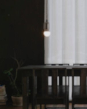 Işık odası arka planının soyut bulanık iç tasarımı