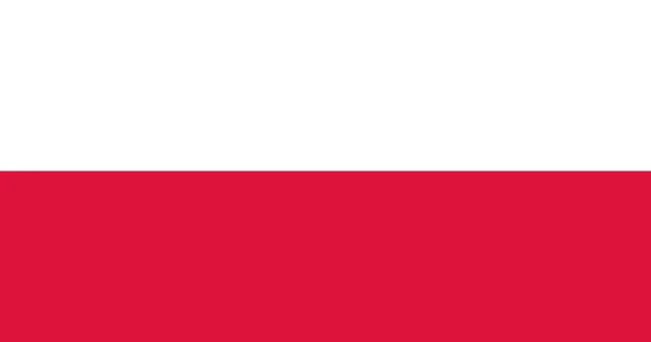 Polandf旗的矢量 — 图库矢量图片