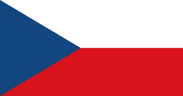 Vektor Tjeckisk Flagg — Stock vektor