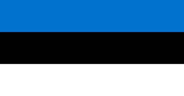Vector Bandera Estonia — Archivo Imágenes Vectoriales
