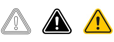 Uyarı işaretleri ayarlandı. Ünlem işaretleri