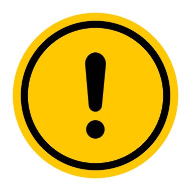 Uyarı işaretleri ayarlandı. Ünlem işaretleri.