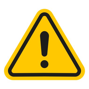 Caution warning signs set. Exclamation mark.