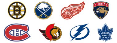 Atlantik Bölümü Boston Bruins, Buffalo Sabres, Detroit Red Wings, Florida Panthers, Montral Canadian, Ottawa Senatörleri, Tampa Bay Lightning, Toronto Maple Leafs.