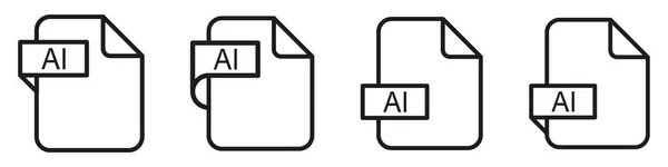 Format Fichier Type Document Icône Couleur — Image vectorielle