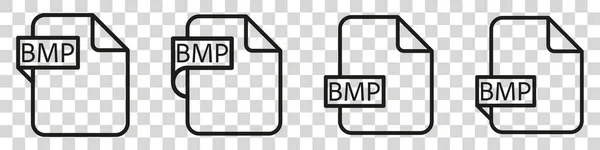 Bmp Dateiformat Dokumenttyp Farbiges Symbol — Stockvektor
