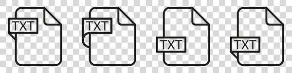 Format Fichier Txt Type Document Icône Colorée — Image vectorielle