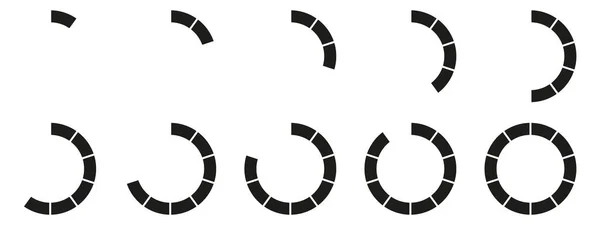圆形划分图3 图形图标饼状断面图 分段圆环矢量6 9德维德信息图 — 图库矢量图片