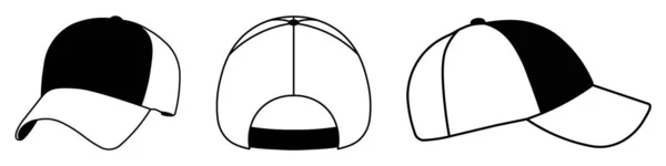 Desenho Ilustração Vetorial Cap Isolado Branco — Vetor de Stock