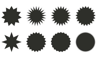 Fiyat etiketi ayarlandı. Etiketler Etiketler Kurdele vektörünü etiketler