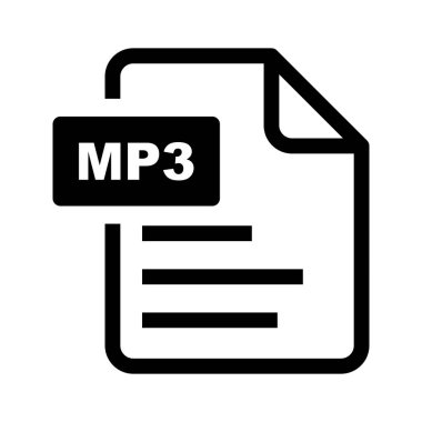 MP3 dosya simgesi. MP3 dosya simgeleri.