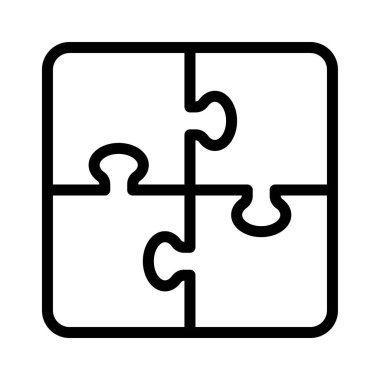 Bulmaca ızgarası - boş şablon. Detaylarla oyun. Vektör illüstrasyonu.