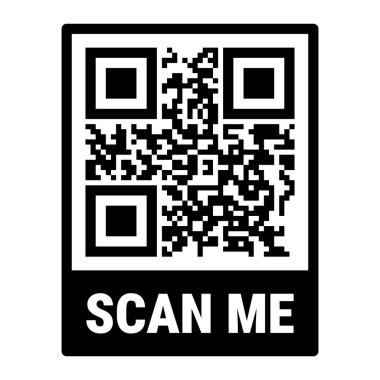 Çerçeve setini tara. QR kodu modeli. Mobil ödeme ve kimlik.