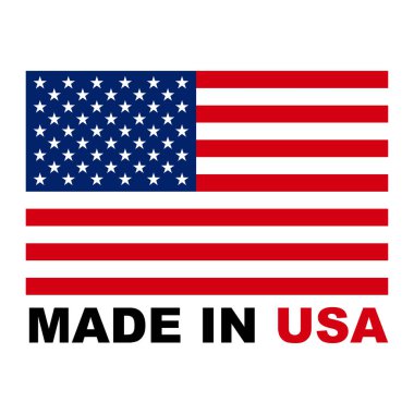 ABD simgelerinde üretilmiştir. ABD damgalı.