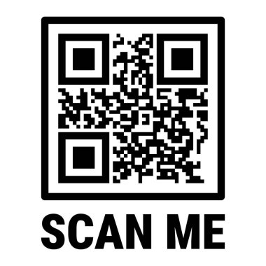 Çerçeve setini tara. QR kodu modeli. Mobil ödeme ve kimlik.