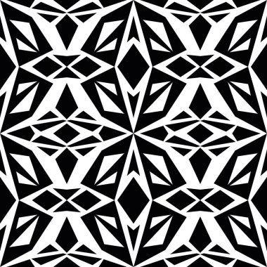 Vektör sorunsuz siyah ve beyaz üçgen desen