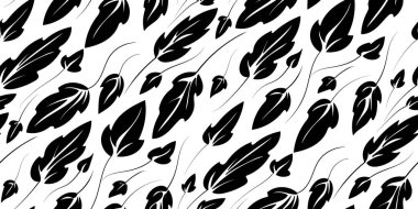 vektörsüz desen, grafik illüstrasyon yaprakları