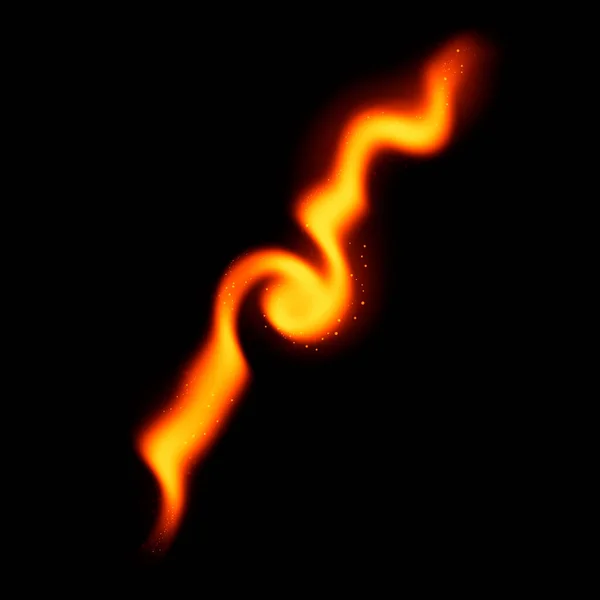 Вогонь Чарівні Стежки Палити Вогні Ізольовані Абстрактні — стокове фото