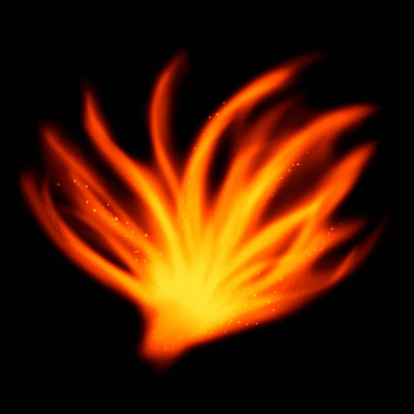 Огненные Магические Тропы Дымящиеся Огни Изолированные Абстрактные — стоковое фото