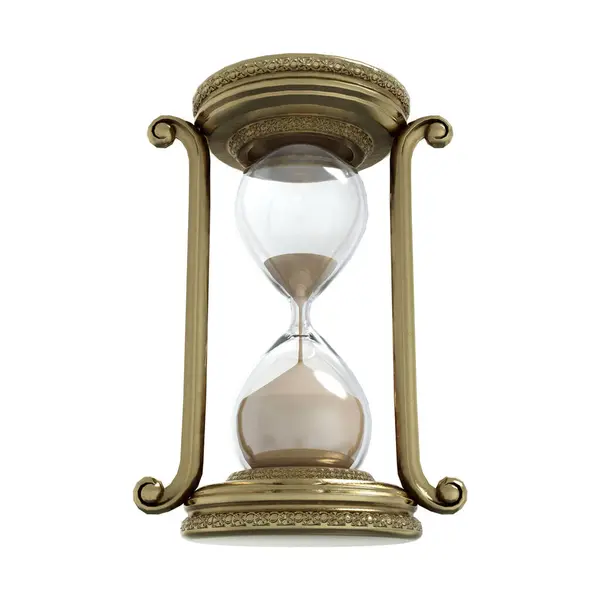 Rendering Illustration Hourglass Isolated — Stock Photo, Image