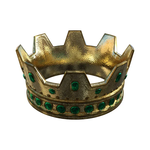 Rendering Fantasy Greek Golden Crown Isolated Royalty Free Stock Images