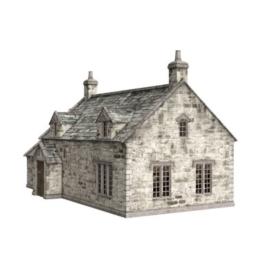 3D ortaçağ bar evini izole et