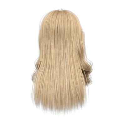 3 boyutlu sarı saçlar, yan patlama izole edilmiş.