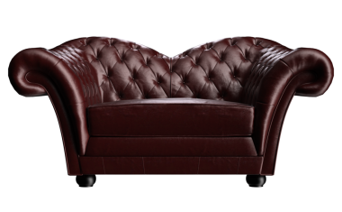 3D kırmızı deri koltuğu lüks izole et.