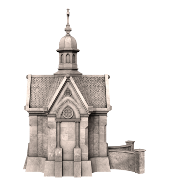 3D taştan anıt mezar kilisesi izole edildi.