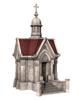 3D taştan anıt mezar kilisesi izole edildi.