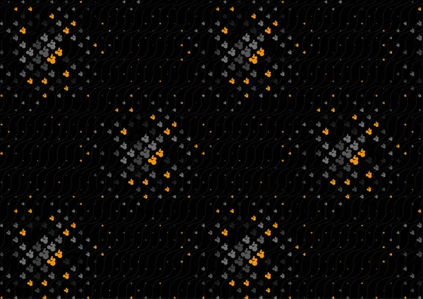 Abstrakter Hintergrund Nahtlose Darstellung Von Musterkreisen Und Linienvektoren — Stockvektor