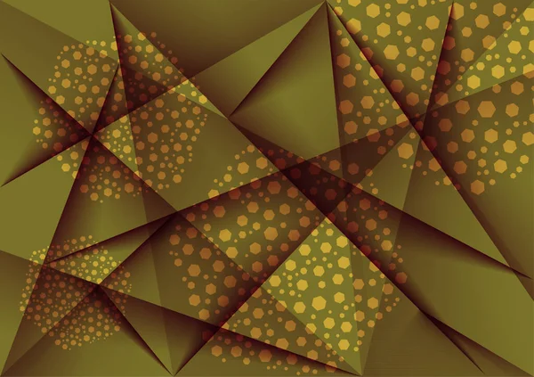 Abstrakter Hintergrund Dreieck Mischfarbe Sechseck Vektorillustration Für Ihre Grafische Gestaltung — Stockvektor