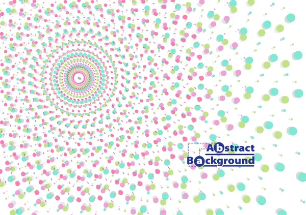 Bright pastel polka dot abstract background. On a white background, vector illustration.