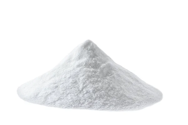 Tas Bicarbonate Sodium Isolé Sur Fond Blanc — Photo
