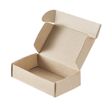 Cardboard box for delivery service, moving, package or gifts isolated on a white background.