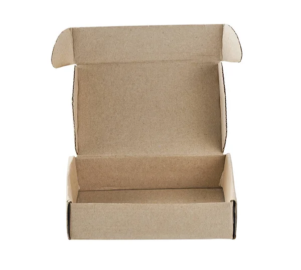 Cardboard Box Delivery Service Moving Package Gifts Isolated White Background - Stock-foto