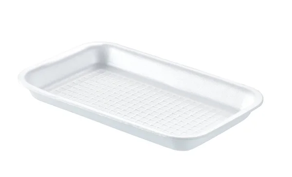 White Plastic Box Design Logo Can Used Microwave Oven Clipping — Foto de Stock