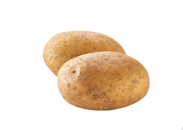Organic Raw Potatoes Isolated White Background Potato Tuber Isolated White — Stock Photo, Image
