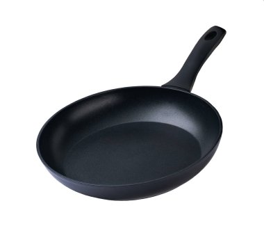 Beyaz arka plan üzerinde izole yeni kızartma tavası