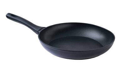 Beyaz arka plan üzerinde izole yeni kızartma tavası