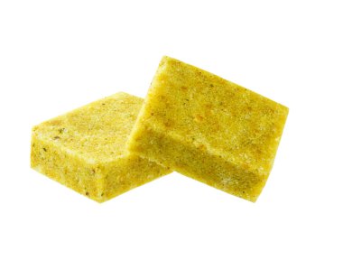 Beyaz bir arkaplanda iki tavuk konsantrasyonu..