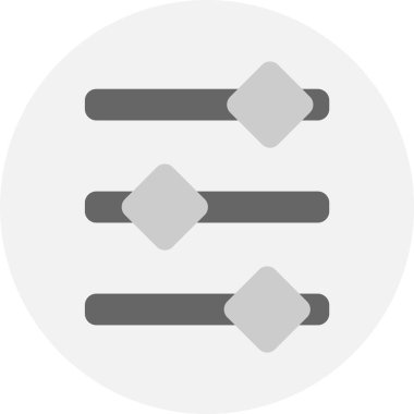 Minimalist ses eşitleyici simgesi. Minimalist ses eşitleyici düğmesi.