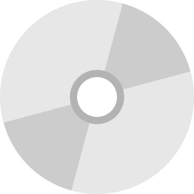 Basit ve minimalist CD simgesi.