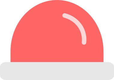  Kırmızı siren. Uyarı siren simgesi.