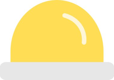 Sarı siren. Uyarı siren simgesi.