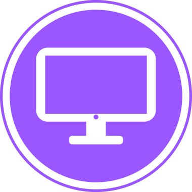 Bilgisayar simgesi, bilgisayar ekranlı simge.