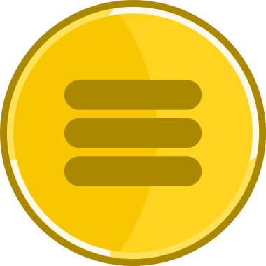 Altın seçenekler ikonu. Altın genişletme seçenekleri simgesi.